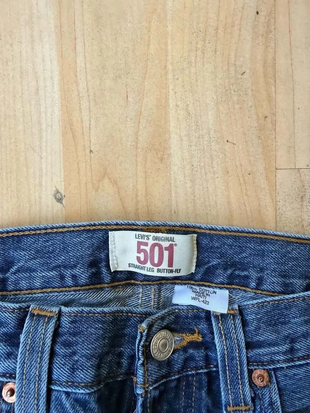 Levi's 501 Original Straight Leg Button-Fly Jeans W32 L29